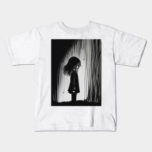 Between Darkness and Determination Kids T-Shirt